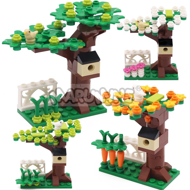 Lego Set City - MARUMINE جزيئات صغيرة MOC الطوب شجرة