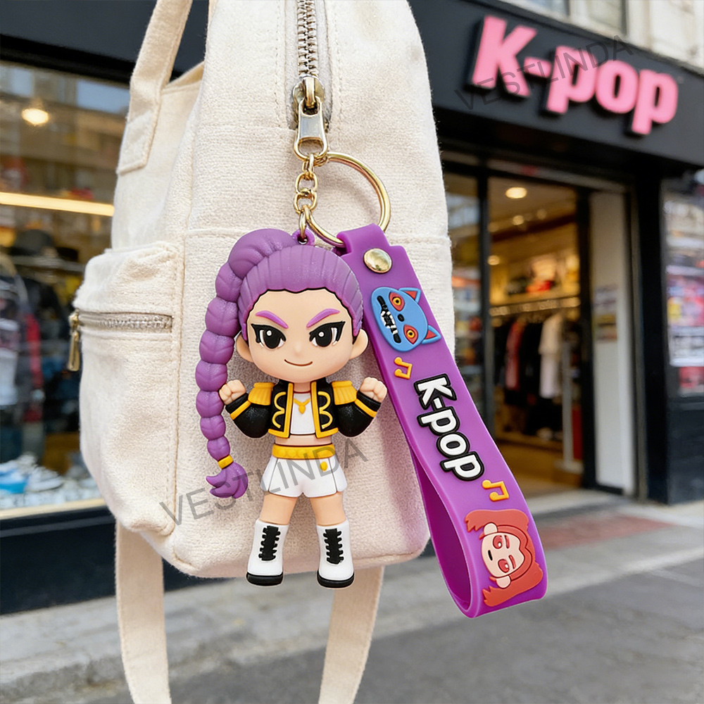 سلسلة مفاتيح KPop Demon Hunter - مراجعة Vinyl Figure Blank وسعره